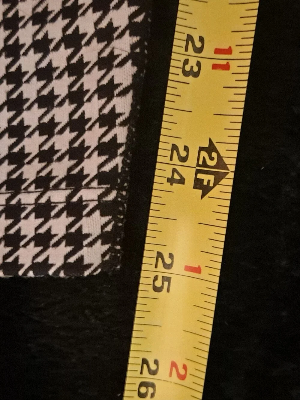 Nike Black & White Houndstooth Womens Leggings - Classic Pattern Sz L